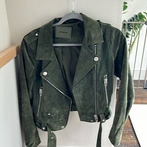BlankNYC suede moto jacket. Size S.